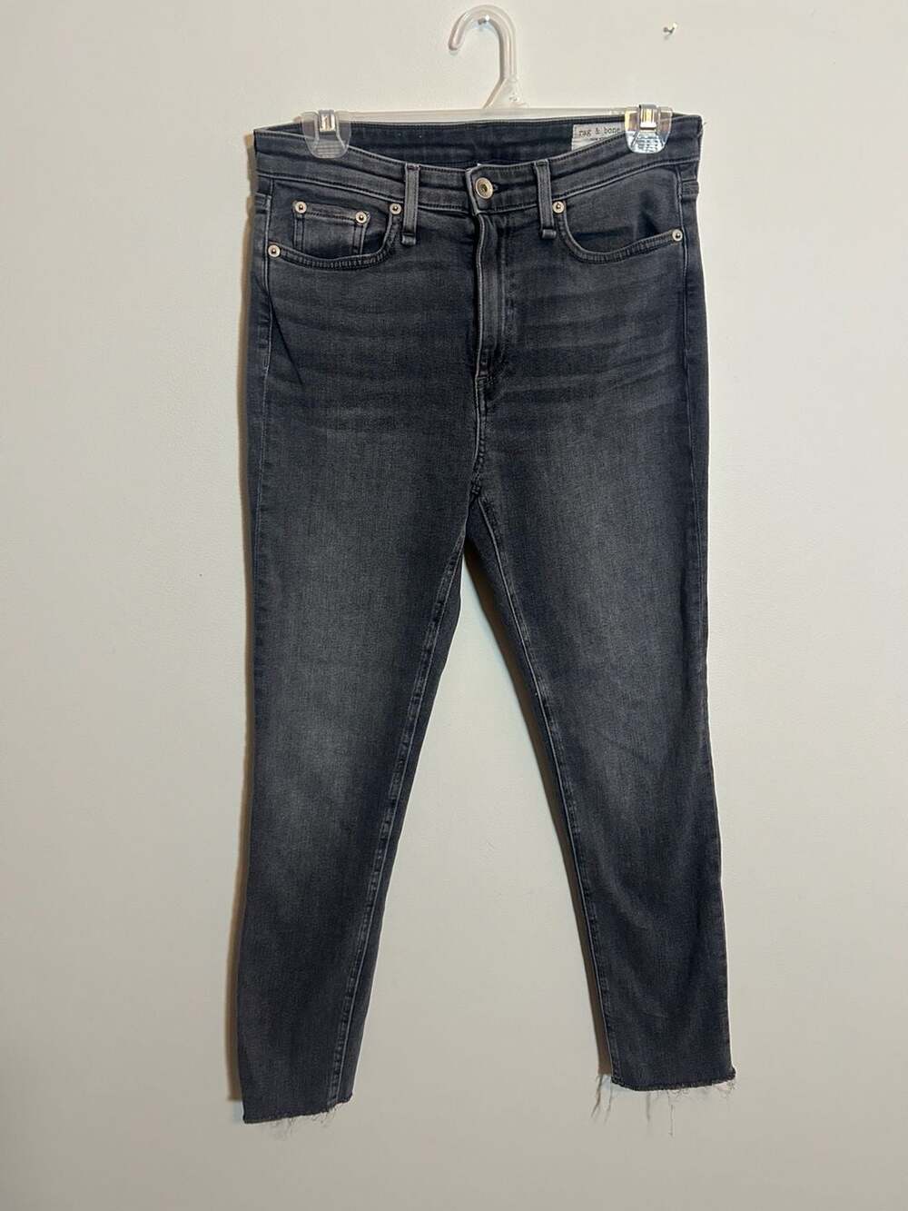 rag & bone New York Ankle Skinny Black Denim Jeans